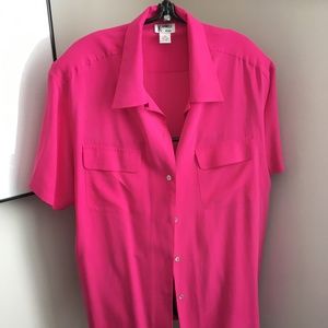 K Arnold Silk Shirt Blouse